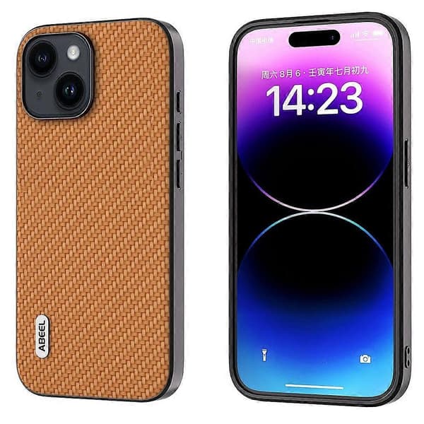 ABEEL Carbon Fiber Texture Cover til iPhone 14