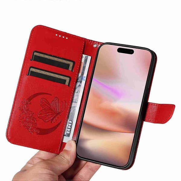 Nahkainen puhelinkotelo iPhone 16 Plus -puhelimelle