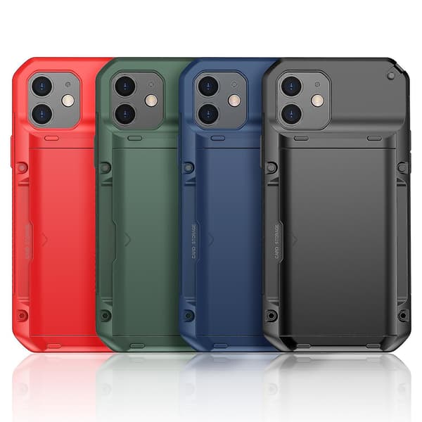 Kraftigt pansret etui til iPhone 13 Pro Max Grøn