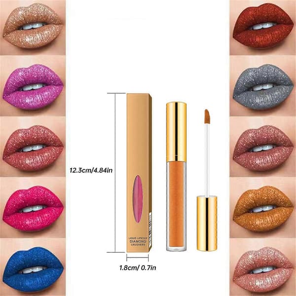 Fargeskiftende Lipgloss med Langvarig Hydrerende Leppestift og Skimmer Perlefinish
