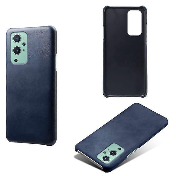 KSQ PU Läderbelagt PC-telefonfodral för OnePlus 9 Pro (Blå)