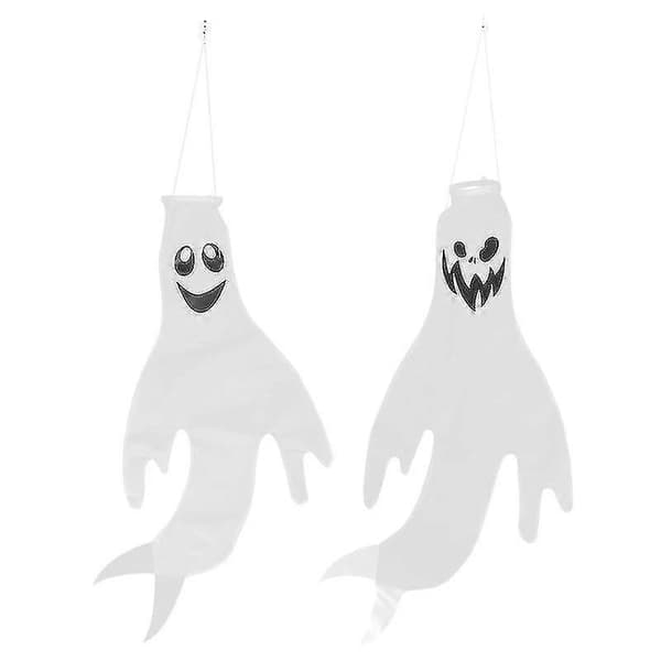 2 stk Halloween Windsock Flag til Halloween Dekorationer