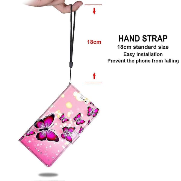 Etui til iPhone Xr Pink Butterfly Mobilcover
