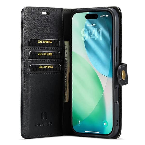 GD. MING-kompatibel til iPhone 17 Air Case Aftageligt Split Læder Telefoncover