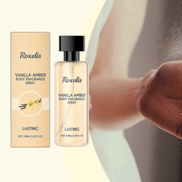 Vanilje Amber Kroppsparfymespray, Langvarig fruktig søt duft, 50ml