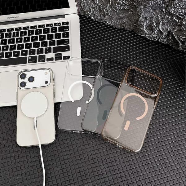 Til iPhone 17 Pro Max Krystalklar Etui Kompatibel med MagSafe Hårdt PC Telefoncover