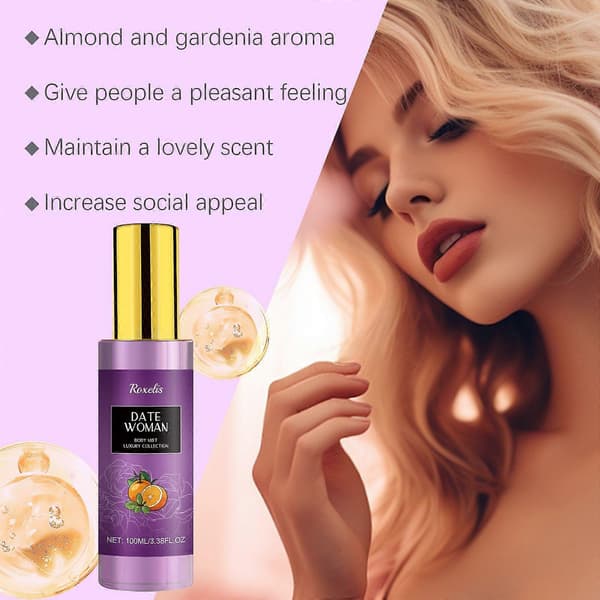 Roxelis Body Parfumespray, Langvarig Duft, Røg Regn Have Træ Rose Let Bærbar Nicheduft
