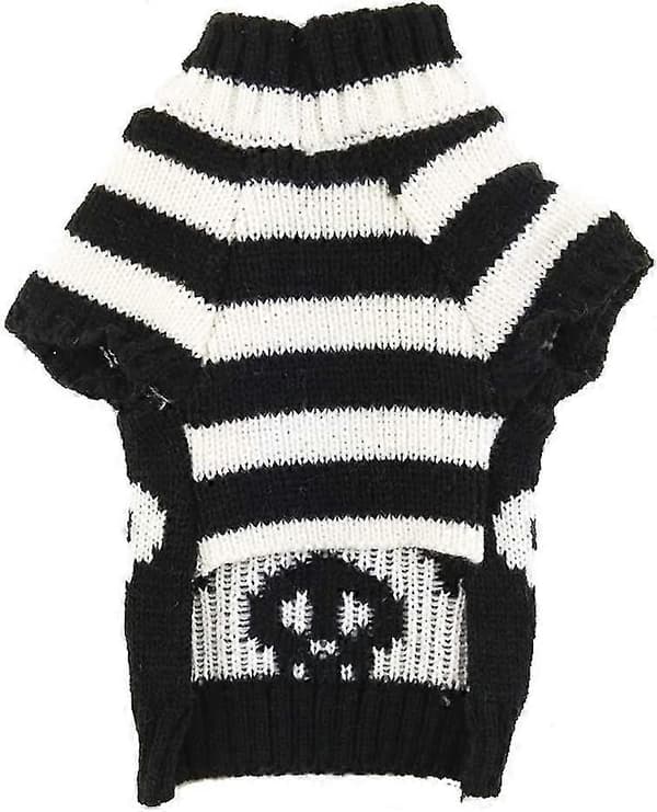 Kæledyr Halloween Kostume Sort Skelet-XXS