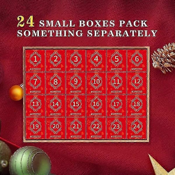 2024 Adventskalender Puslespill 1008 biter 24 dagers jule-nedtelling for barn gaveeske