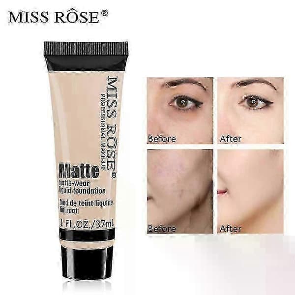 Miss Rose Mat Flydende Foundation Creme Concealer Primer Vandfast
