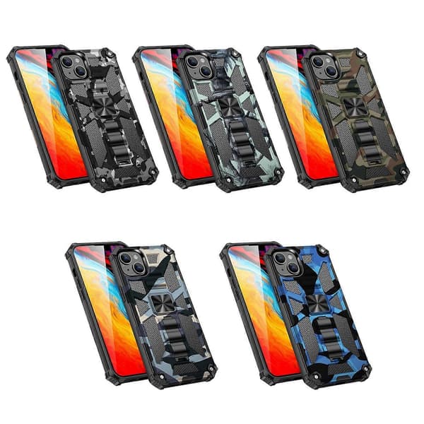 Kamouflage Armor Case för iPhone 14 Plus