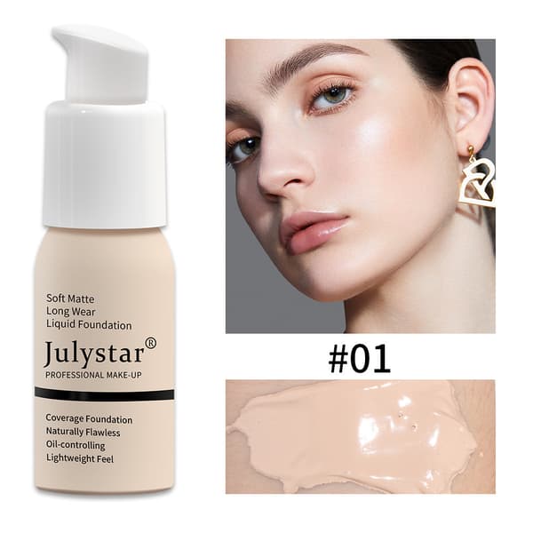 Oljeabsorberende Foundationkrem, Langvarig Full Dekkevne Concealer Makeup Foundation 09#