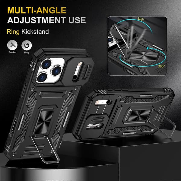 Armor PC + TPU Kameraskydd Telefonfodral (För iPhone 17 Pro Max)