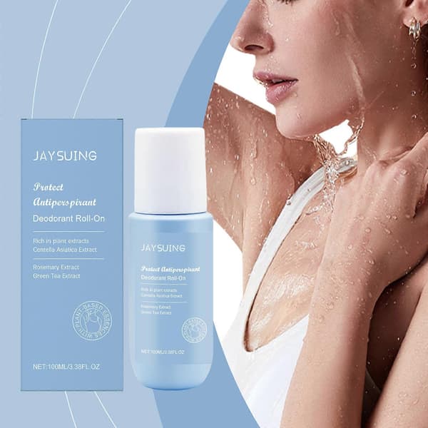 2 st grön te deodorant roll-on, daglig långvarig kroppsluktskydd doft återfuktande hud