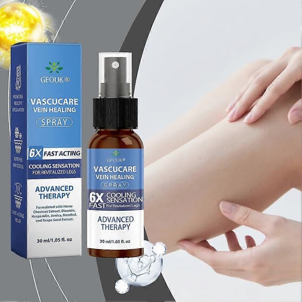 GFOUK Premium Åderbråck Massage Spray Lugnande Åderbråck Massage Spray för Bensmärta - 30ML (1PC)