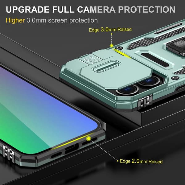 Armor PC + TPU Kameraskydd Telefonfodral (För iPhone 16 Pro Max)