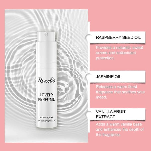 Raspberry Spin Parfymespray, Langvarig Vanilje- og Roseduft, 100ml