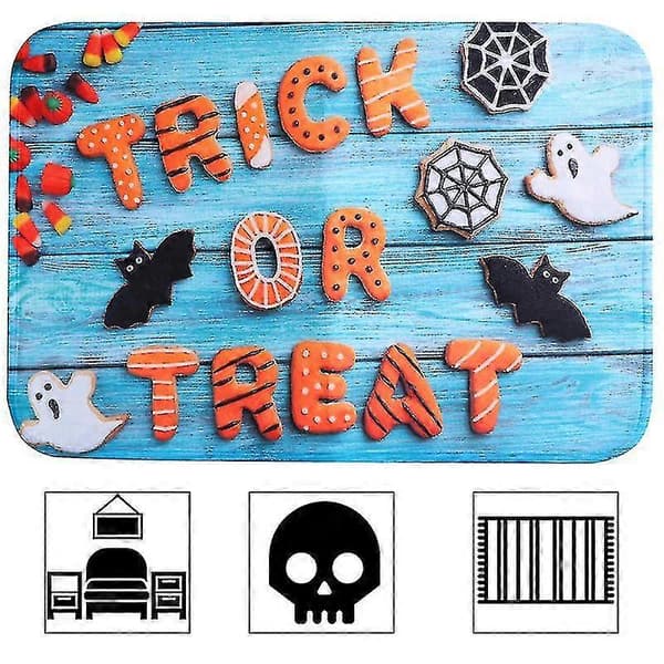 1 stk Halloween dørmatte for Halloween-dekorasjoner