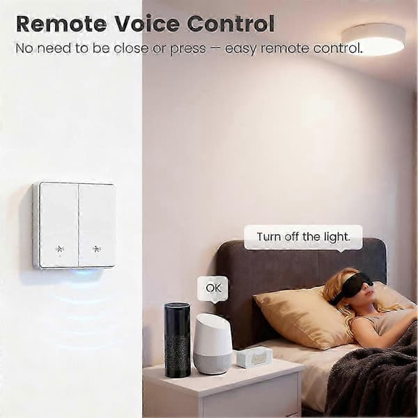 Tuya WIFI Smart Light Switch med 5M Radar Människorörelsedetektering Larmsensor Ingen/Behöver Neutral Trådbrytare C