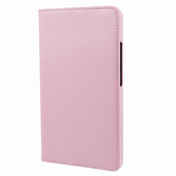 Fodral för Samsung Galaxy Tab A9 PU Läder Roterande Ställ Tablet Skydd (Rosa, Rosa)