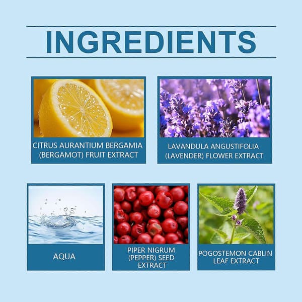 Fresh Blue Parfyme, Langvarig Lett Duft for Par, 10 ml Duft