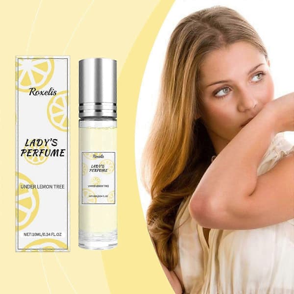 Citronfrisk Gul Parfume, Langvarig Duft med Cedertræ, Peber & Patchouli, 10ml