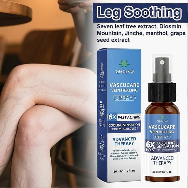 GFOUK Premium Åderbråck Massage Spray Lugnande Åderbråck Massage Spray för Bensmärta - 30ML (2ST)