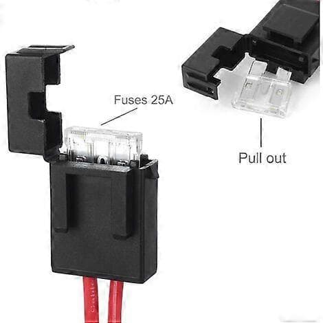 12V/24V hun cigarettænderstik med ladekabel, bilstik