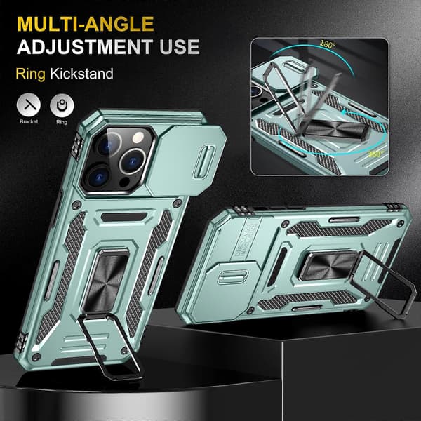 Armor PC + TPU Kameraskydd Telefonfodral (För iPhone 16 Pro Max)