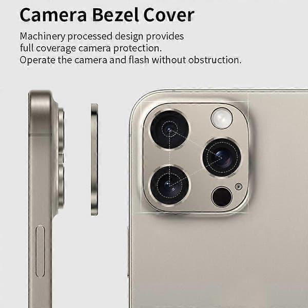 XDcase Kameraskydd i ihålig titanlegering för iPhone 16 / 16 Plus