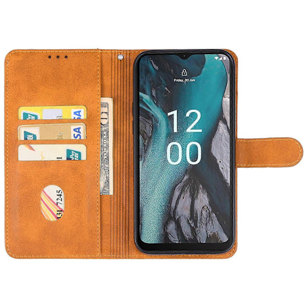 Läderfodral för Nokia C22 (Brun)