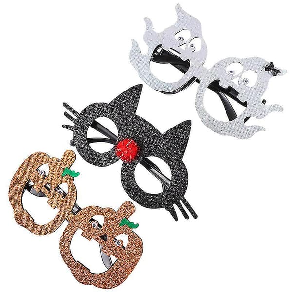 3 stk Halloween-briller til Halloween-dekorasjoner