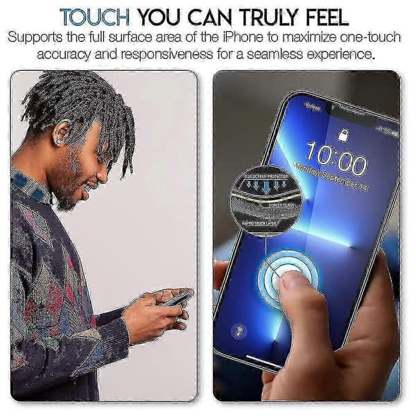 ZENGO Glas Skærmbeskytter Til Iphone13, Iphone 13 Pro, Iphone 13 Pro Max