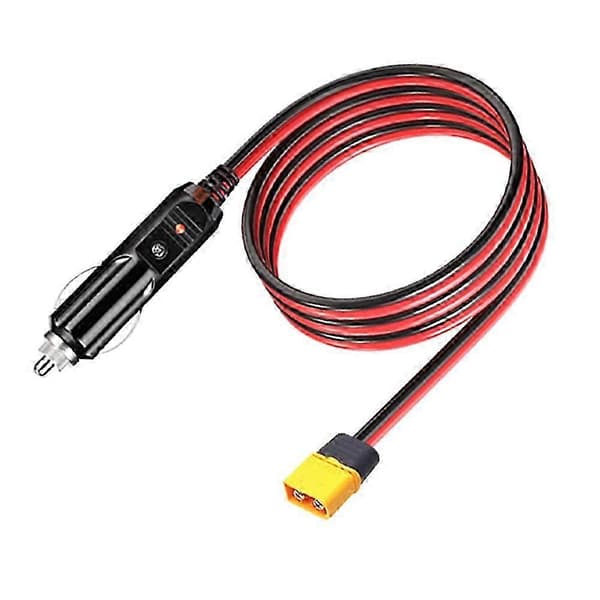 XT60 hannkontakt forlengelseskabel med lighterplugg 10FT 14AWG billader og XT60 adapterkabel