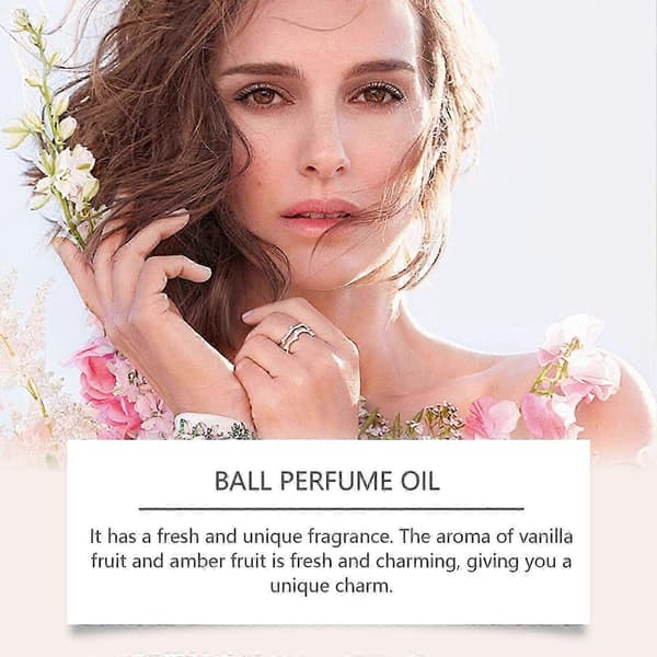 Langvarig Vanilje Rav Roll-On Parfume til Kvinder, Naturlig Elegant Duft, Nem Anvendelse