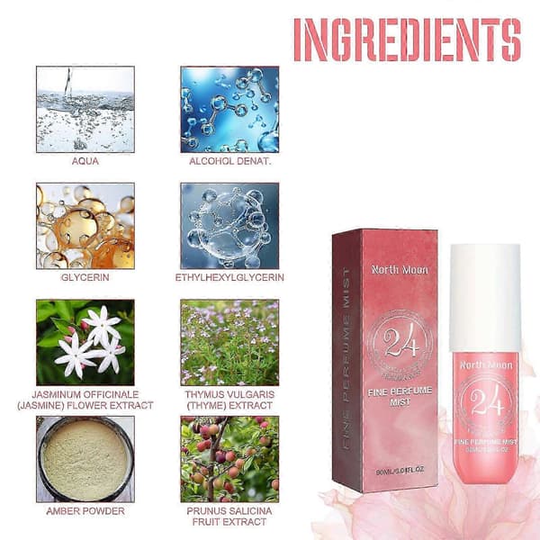 Langvarig Jasmin & Sandeltre Parfymespray for Kvinner, Elegant Luksuriøs Duft, 90ml