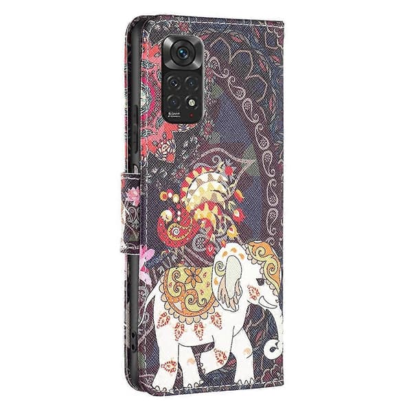 Xiaomi Redmi Note 11 kansainvälisen version värillinen piirustusnahkainen puhelinkotelo