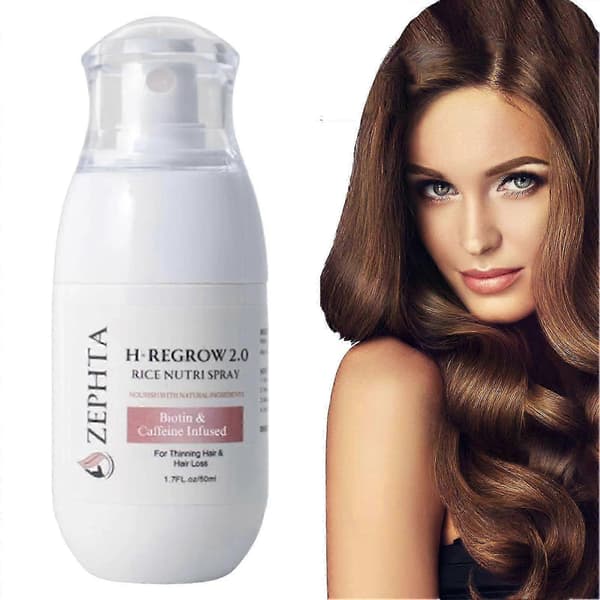 Zephta H-Regrow 2.0 - Zephta Hårgenvækst Ris Nærende Spray 50ML