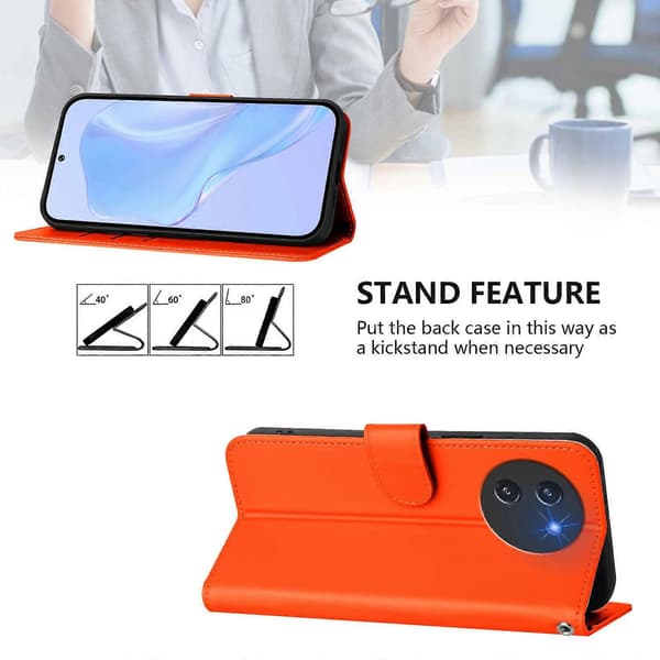 Hudkänsla Enfärgat Läder Telefonfodral med Snodd (För Doogee Note 59 / Note 59 Pro)