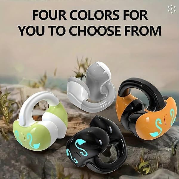 Mini trådløse ørepropper med klips, lette in-ear hodetelefoner for sport, trening, soving