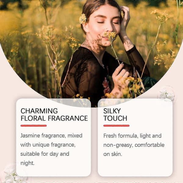 Jasmine Light Roll-On Parfyme, Naturlig Frisk Mild Blomsterfruktduft, Bærbar 10ml