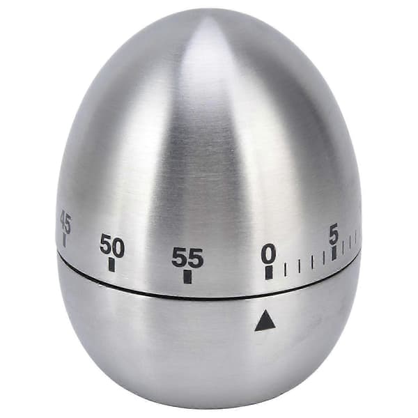 Kogetimer ægformet klart skala design manuel mekanisk 60 minutters køkkenbage-timerpåmindelse