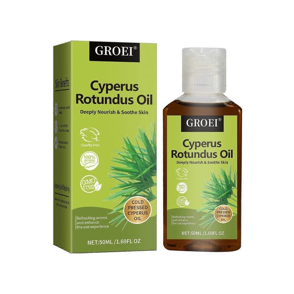 1/2/3x Cyperus Rotundus Olie til Reduktion af Kropshårvækst (1 stk)