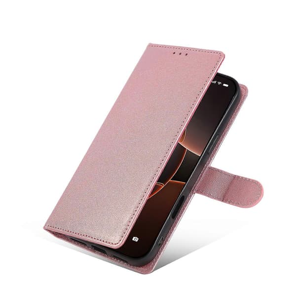 Til iPhone 17 Air Etui Pung Stativ Visning PU Læder Telefoncover med Håndledsrem
