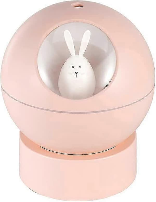 Multi-mode Mini USB-luftfugter til kontor eller skrivebord, tegneseriemønster, dekompressionsgave (pink)