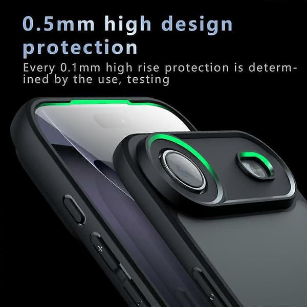 Kompatibel med iPhone 17 Air Case TPU + PC Støtsikkert Klart Telefondeksel