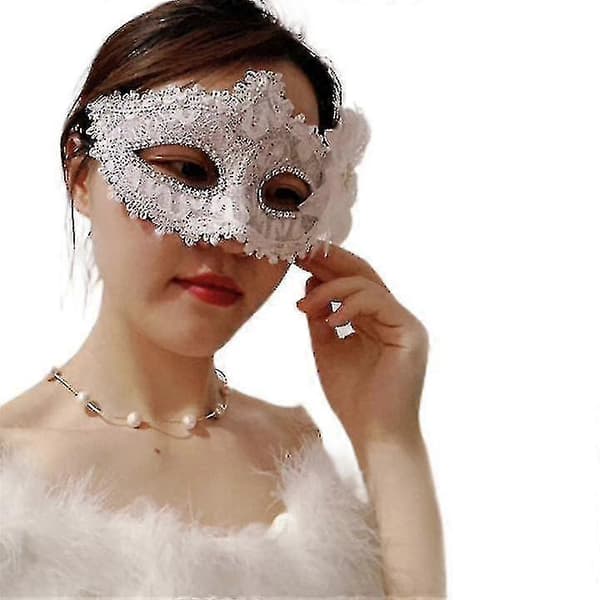 Dammaskeradmask Halloween Spetsögonbindel Karnevalsbal