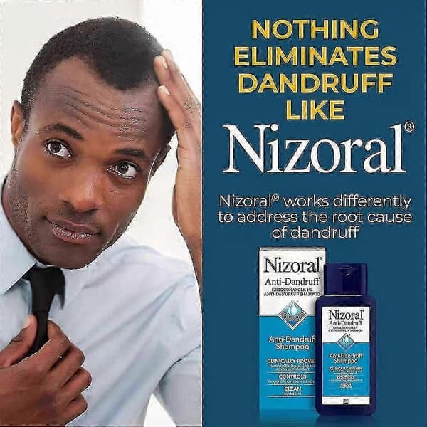 Nizoral flassjampo 7 fl oz, frisk duft, soppdrepende sjampo (200 ml blå, 1 stk)