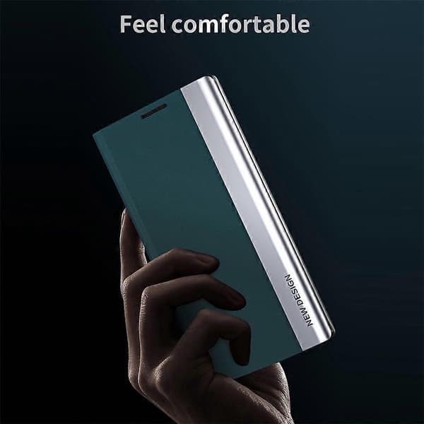 Kompatibel til iPhone 17 Air Case Anti-Drop Læder Telefoncover Med Stativ