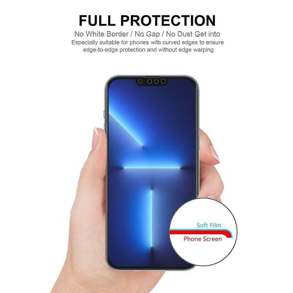 2 STK ENKAY Fuld Lim Eksplosionssikker Hydrogel Film Til iPhone 13 / 13 Pro Til iPhone 13 / 13 Pro (2 STK)